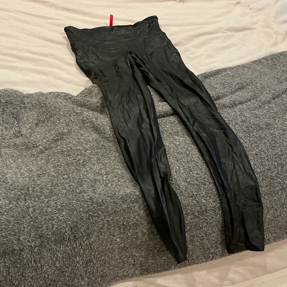 Black Shiny SPANX Leggings